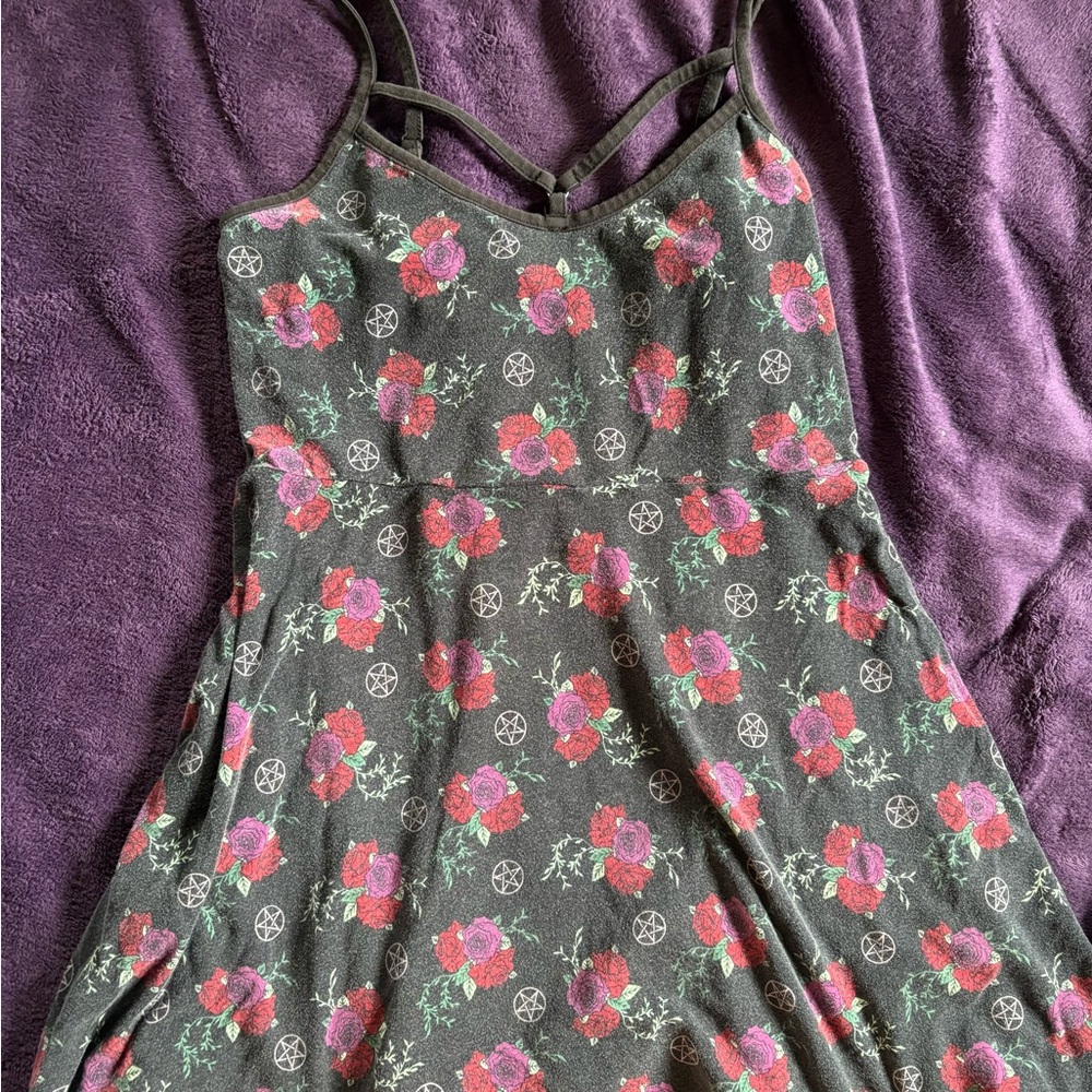 Floral and Pentagram Dress